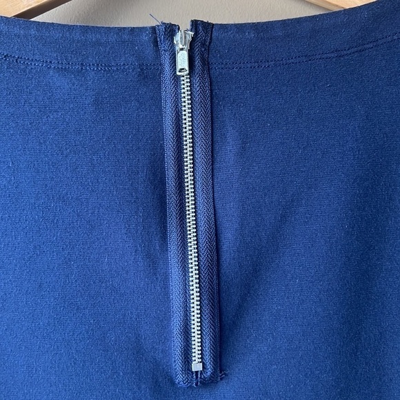 GAP Navy Blue Boatneck Zip Back Blouse Top Size xs - Picture 6 of 10